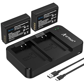 Artman LP-E10 Battery 2-Pack 1600mAh and Rapid Dual LP E10 Battery Charger for Canon EOS Rebel T7 T6 T5 T3 T100, Kiss X50 X70 X80 X90, EOS 1100D 1200D 1300D 1500D 2000D 3000D 4000D Digital Cameras - Amazon product rated Grade A