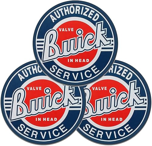 Miniatura 113 de Buick Car Company Authorized Service Insignia Emblem Seal Vintage Gas Signs Reproducción Car Company Letreros de metal de estilo vintage Letreros de