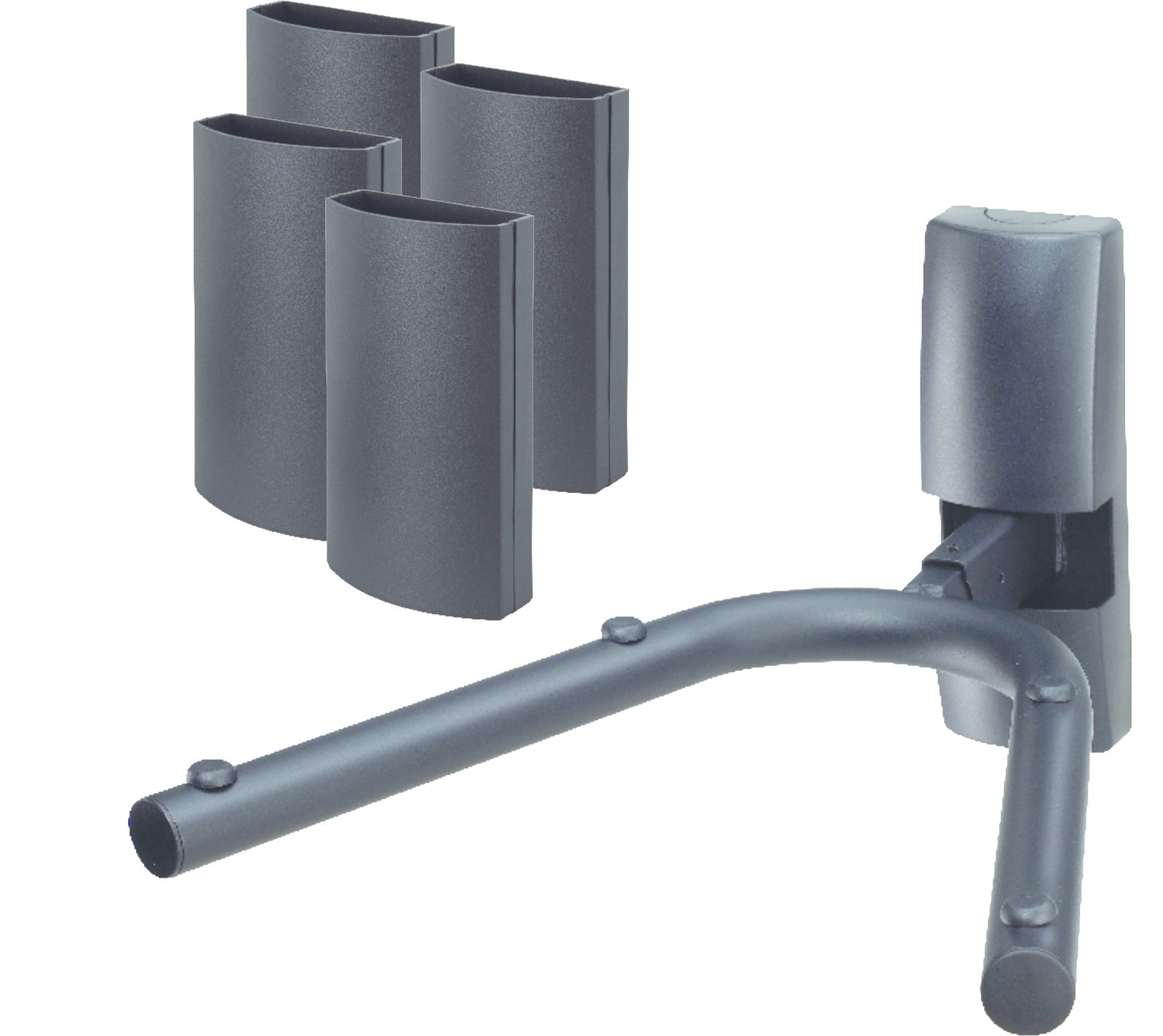 Buy Sanus AV Component Wall / Shelf with 4 Cable Tunnels Black