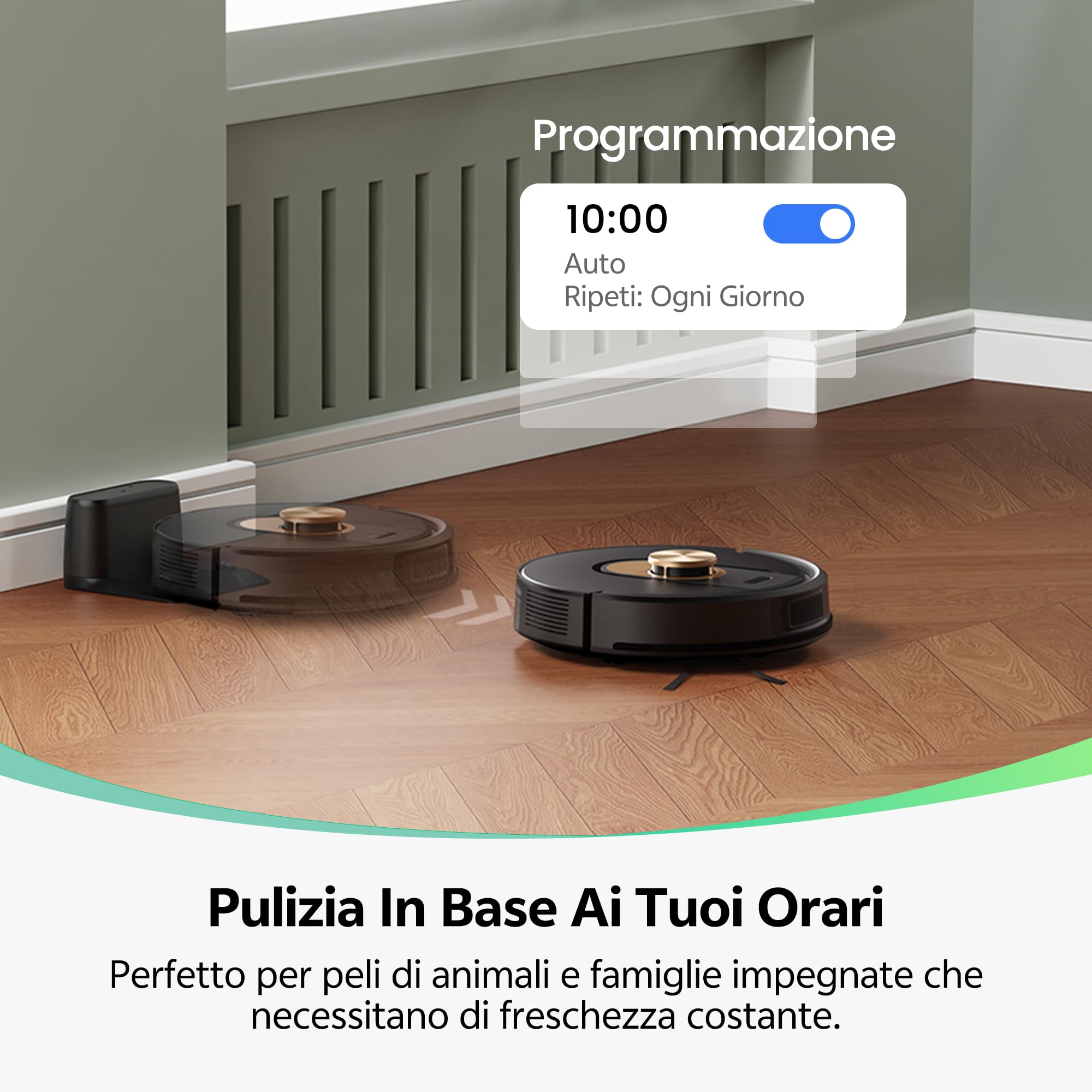 Vexilar Upgrade 10,000Pa Robot Aspirapolvere Lavapavimenti con Mappatura, 3 Ore, Silenzioso W9 Aspirapolvere Robot Lavapavimenti Potente Laser per Pavimenti/Tappeti,Controllo Vocale/APP/Telecomando