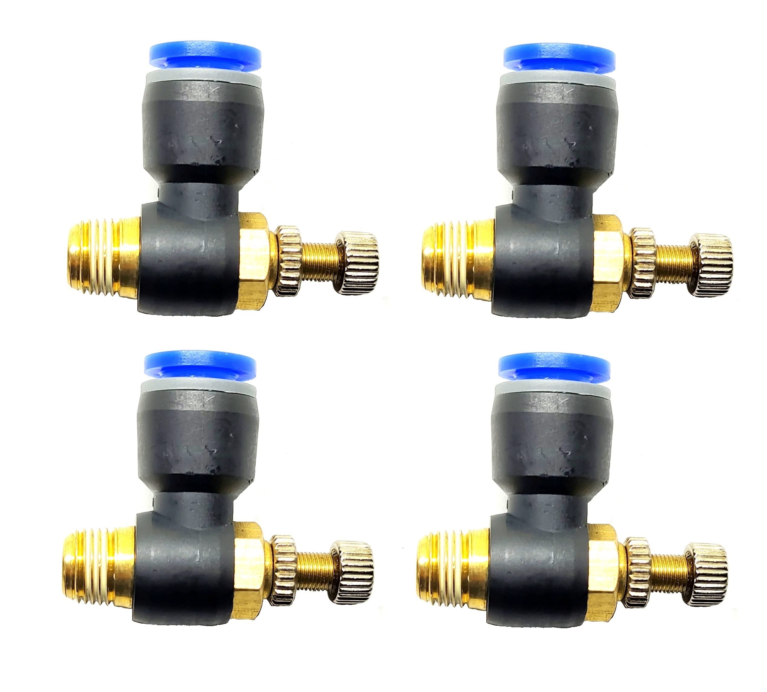INVENTO 4Pcs Pneumatic Connector 8mm x 1/8" Inch BSP Male Thread Flow Speed Controller Valve Push Type Pipe Fittings for 8mm OD Pipe (B09SF4MPRW) Amazon Price History, Amazon Price Tracker