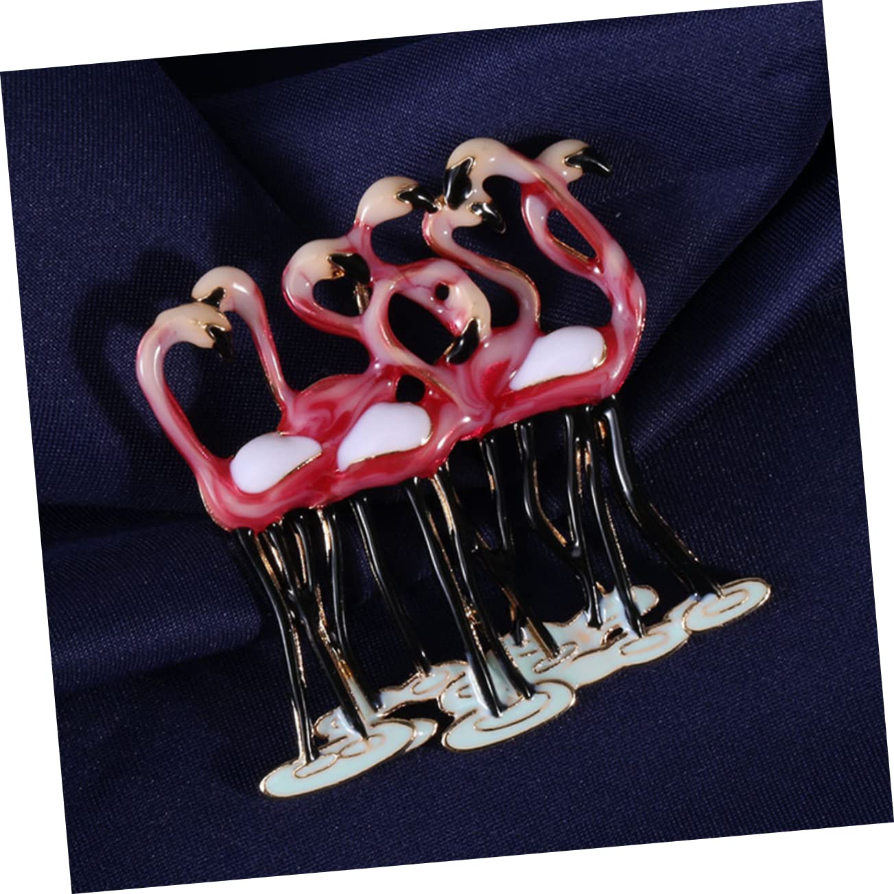 SHERCHPRY Spilla Fenicottero Fermaglio Decorativo Per Spilla Perno Zaini Pin Di Strass Clip Spilla Sciarpa Spilla Per Abbigliamento Perno Per Zaini Spilla a Scialle Lega