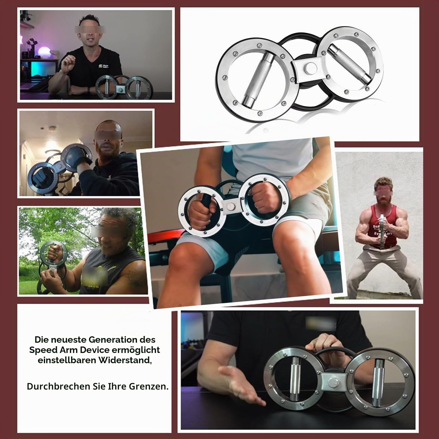 Spinning Burn Muscle Training, einstellbarer Widerstand Speed Spinner für Hand- und Unterarmtrainer für Zuhause oder Fitnessstudio