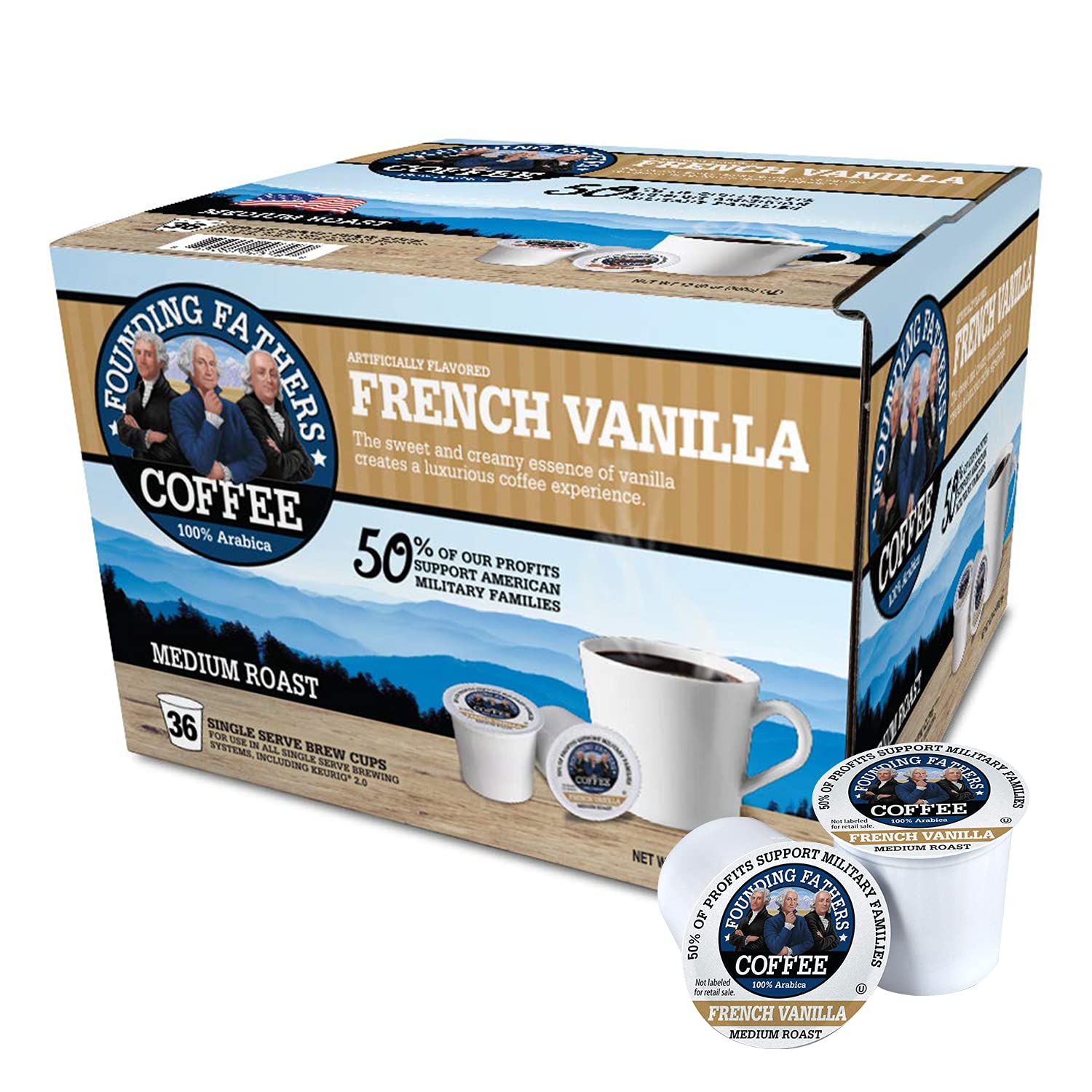 Founding Fathers Coffee Single Serve Pods for Keurig 2.0 K