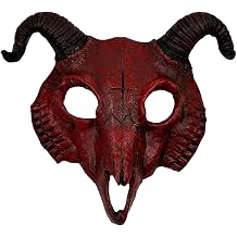 Sheep Skull Goat Mask, Realistic Animal Mask, Sheep Skull, Fancy Dress Mask, Scary Animal Mask, PU Leather, Animal Mask, Horror Goods, Game, Costume, Party, Costume, Halloween, Cosplay