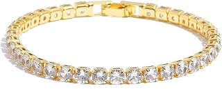 SALTY Ivory Radiance Tennis Bracelet for Women | Hand Band for Girls | Fancy & Stylish Womens Accessories | Aesthetic Jewe... Price In India