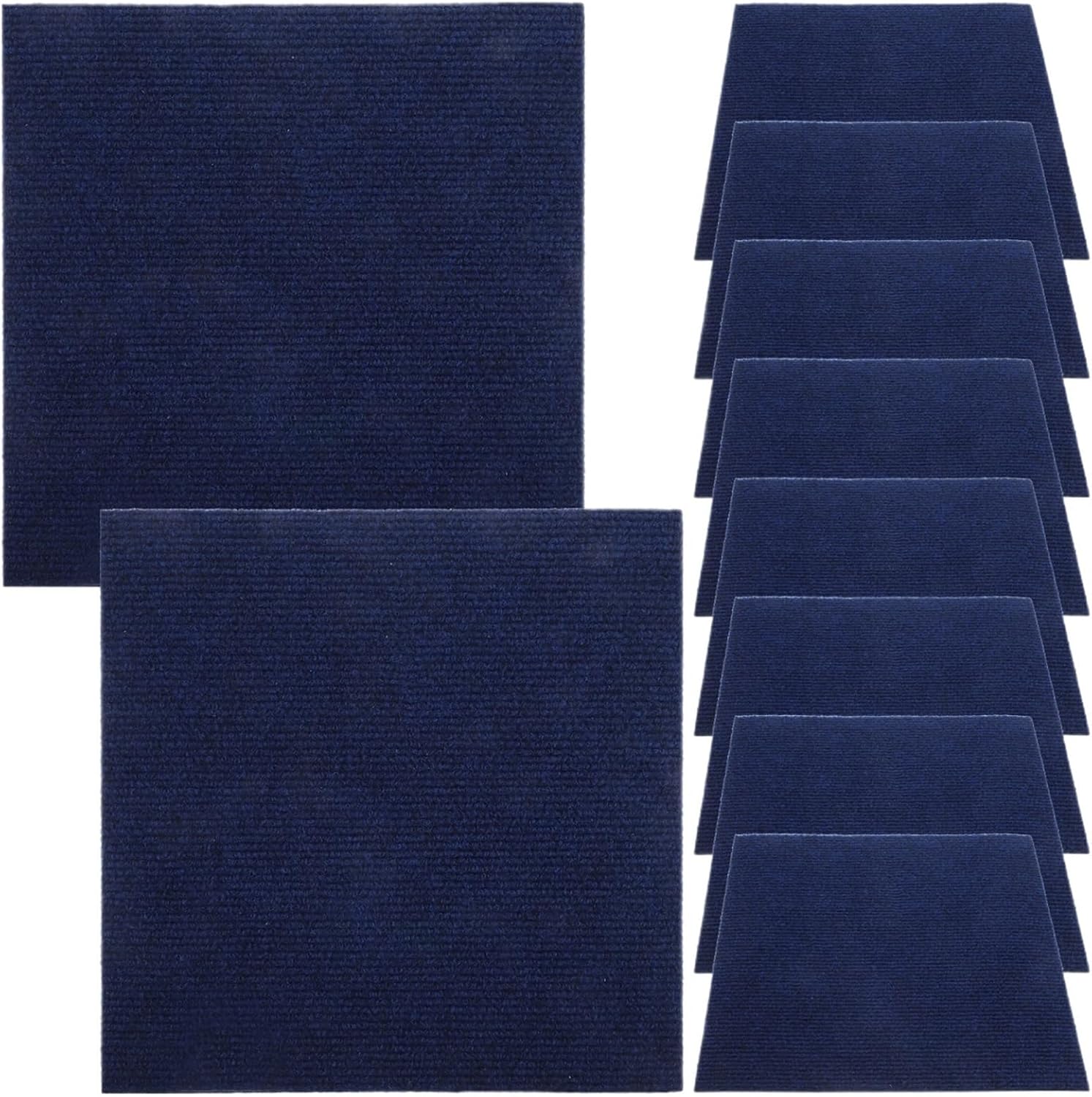 Self-Adhesive Carpet Tiles 10Pcs Peel Stick Carpet Tiles Self Adhesive Anti Slip Floor Floating Tile Decals for Home Flooring Sticker