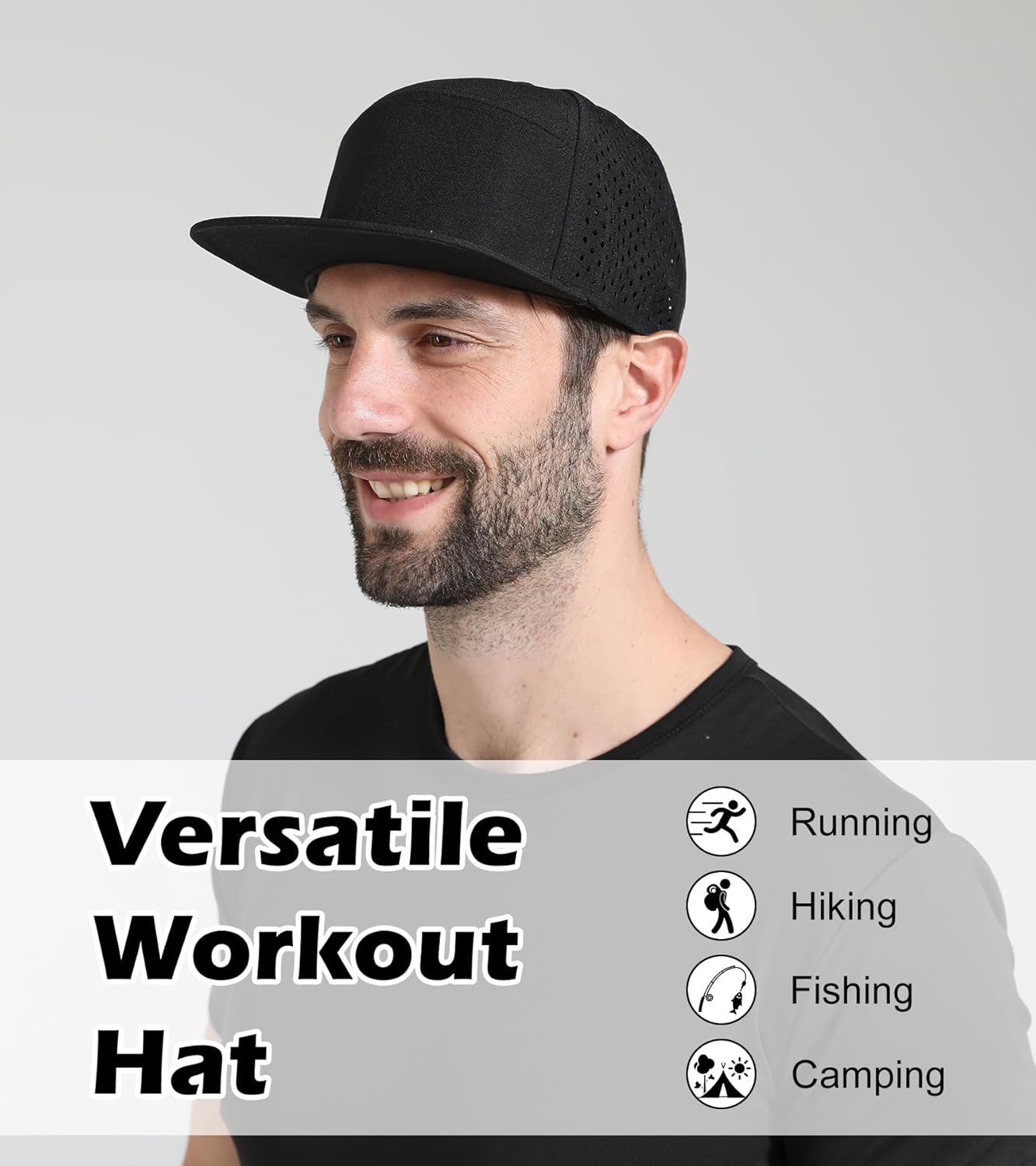 LiuSuper XXL Snapback Hats for Men, Flat Brim Hats for Men, Adjustable Mesh Trucker Hat for Women Big Head - Image 7