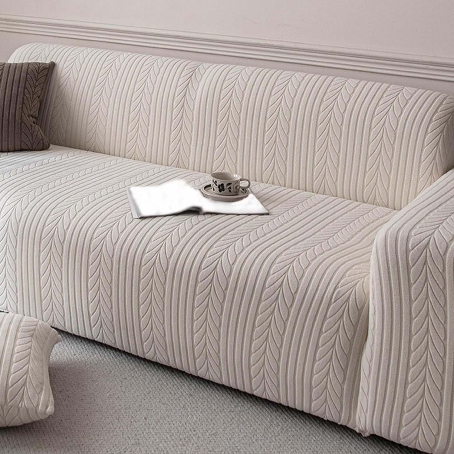 Sofa Slipcovers 1 2 3 4 5 Seater, Sofa Cover, Full Coverage High Stretch Couch Cover, Universal Settee Protector for Living Room Dogs Cat Pet #4 3 Seater(190-230cm)