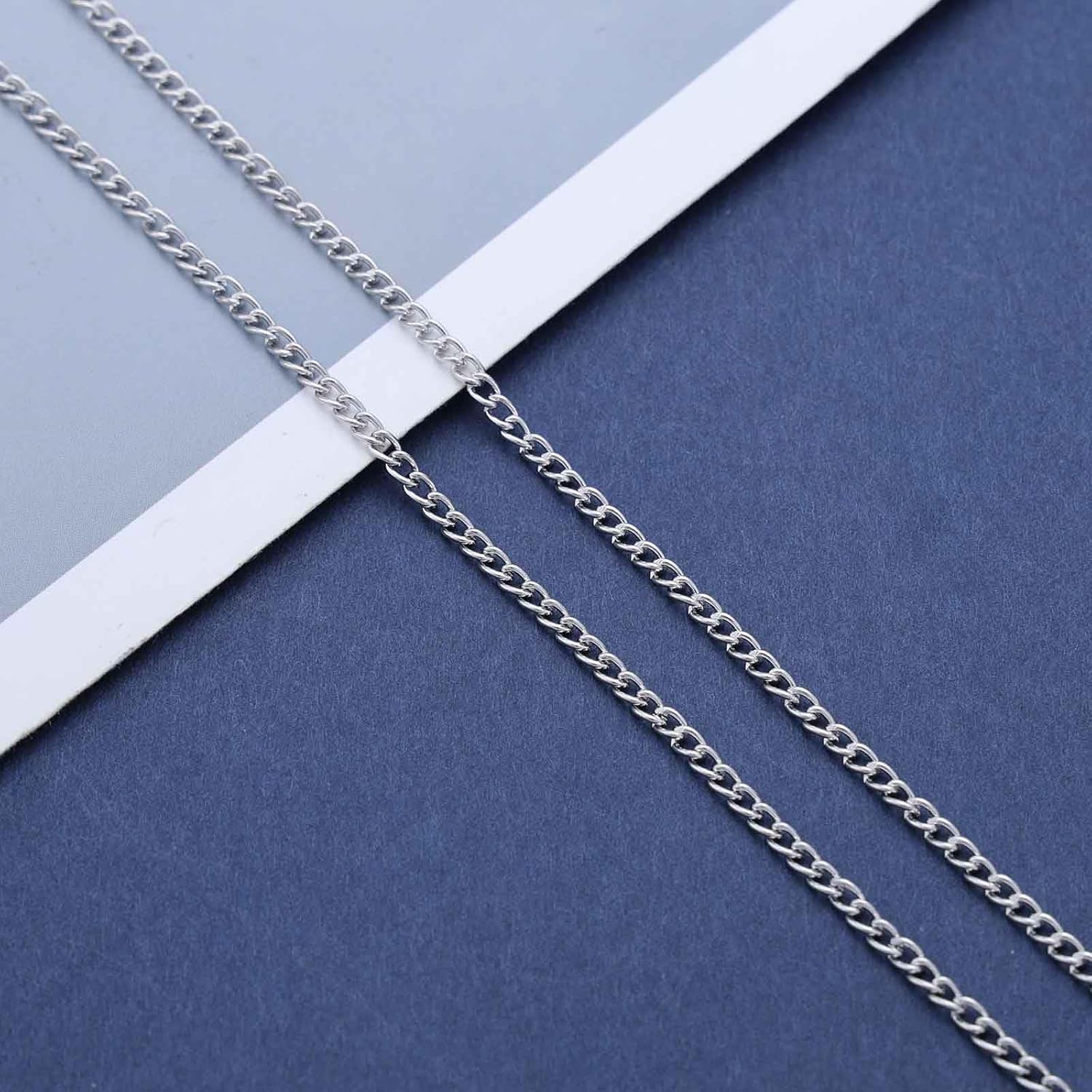 Boho Flower Pendant Necklace Silver Double Flower Choker Necklace Vintage Hollow Flower Necklace Adjustable Flower Petal Chain Necklace Jewelry for Women - Image 6