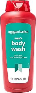 Amazon Basics Men's Body Wash, Sport Scent, 18 fluid ounce, Pack of 1