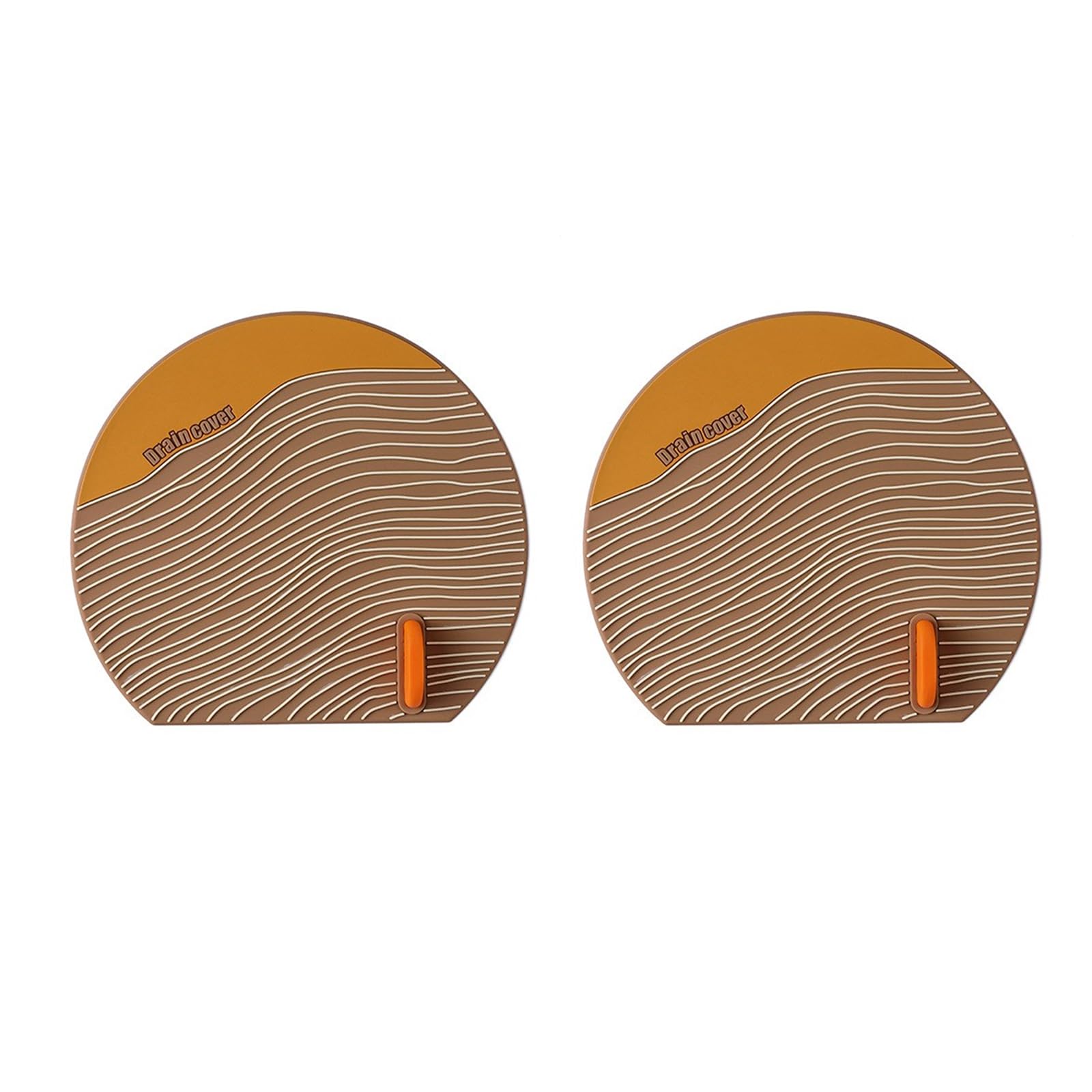 Bathroom Sink Plugs,Bath Plug Replacement,Shower Plug,Shower Plughole Cover, Stopper,Kitchen for,of 2 Flat Suction Silicone Drain Covers Hair for Bathroom and Kitchen