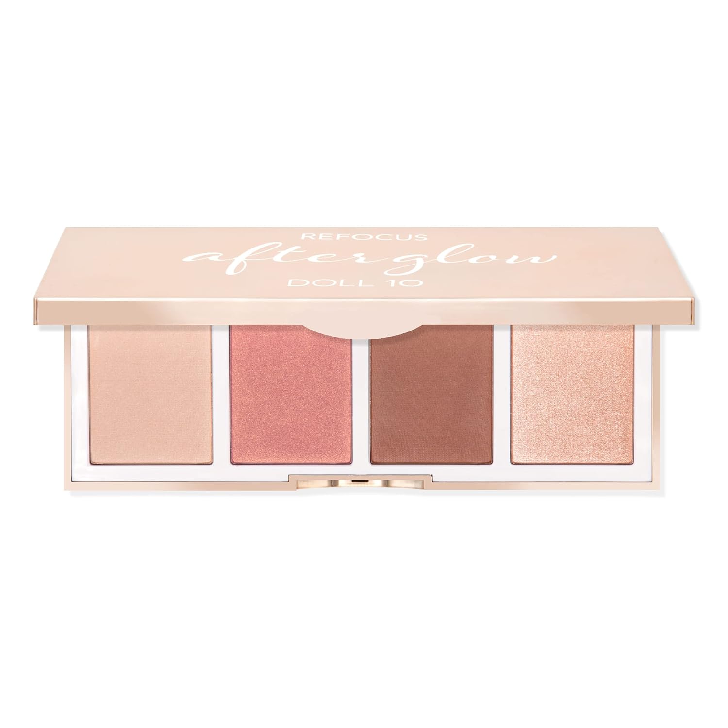 Doll 10 Refocus AfterGlow Palette - Highlighter, Bronzer & Blush Contour Pressed Powder Set