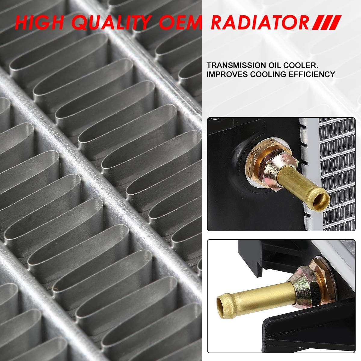 Auto Dynasty Radiator Compatible with 2002-2006 Mazda MPV AT, DPI 2768 Factory Style 1-Row Cooling Radiator, Aluminum Core