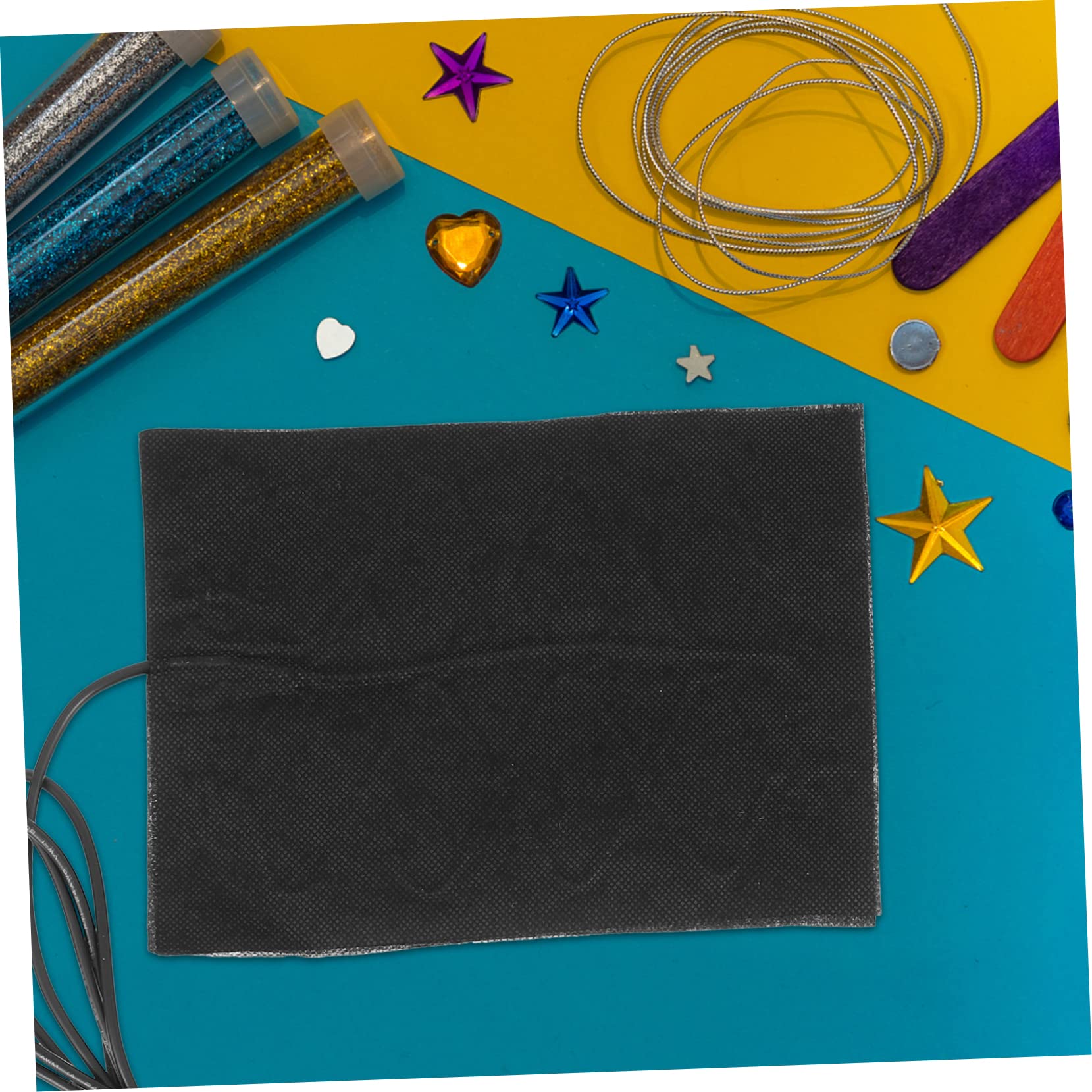 JEWEDECO 3pcs Curing Pad Epoxy Bubble Busters Powered Heat Mat Epoxy Heater Cotton Heating Pad for Resin