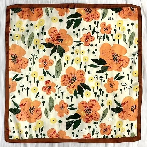 Miniatura 184 de FONYVE - Pañuelo de satén sedoso de tamaño mediano para mujer, cuadrado, 27.5 x 27.5 pulgadas