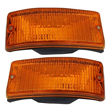 Side Indicator Flasher Lamp Set Amber color without bulb Suitable for Tata Trucks trailer set of 2