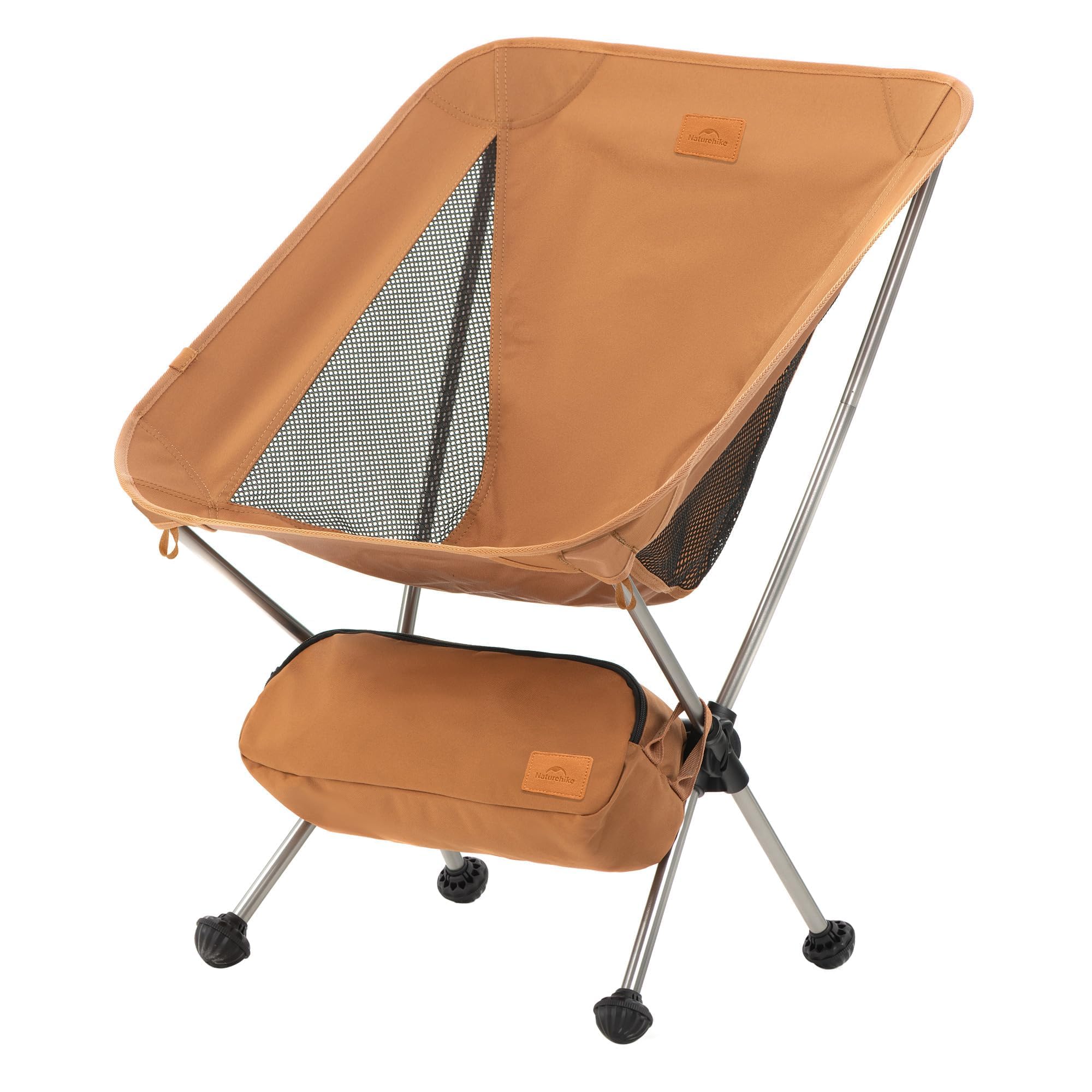 Naturehike Sedie Pieghevoli Sedia Pieghevole Campeggio Sedia da Campeggio Portatile Sedia da Pesca 120kg 3 Dimensioni (Giallo S)