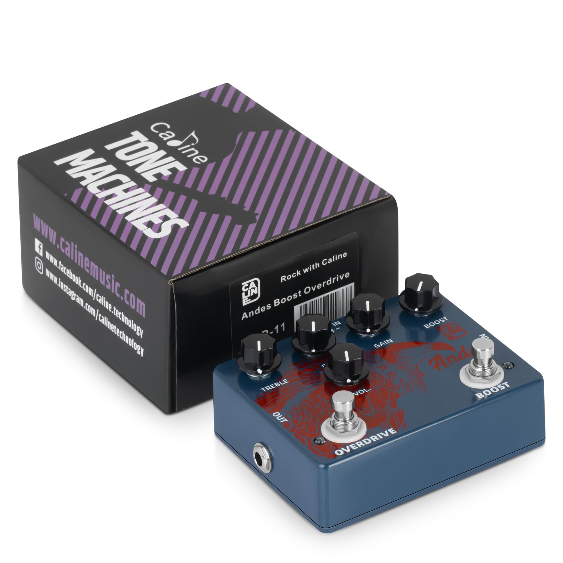 Amazon.com: Caline DCP-11 Andes Boost Overdrive Effect Pedal Dual