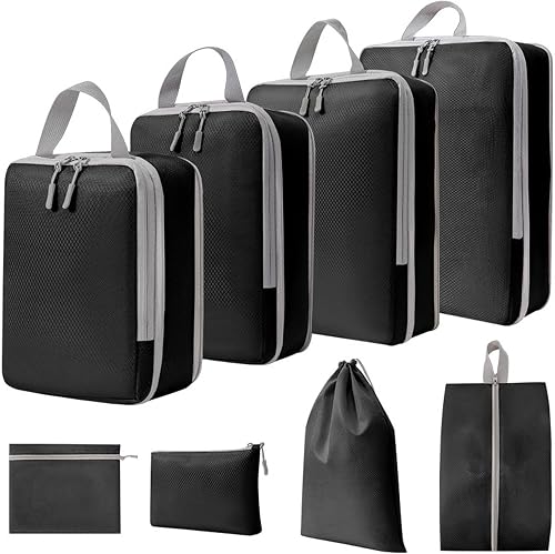 Gykutix Lot de 8 Organisateur de Valise Sac Rangement Val…