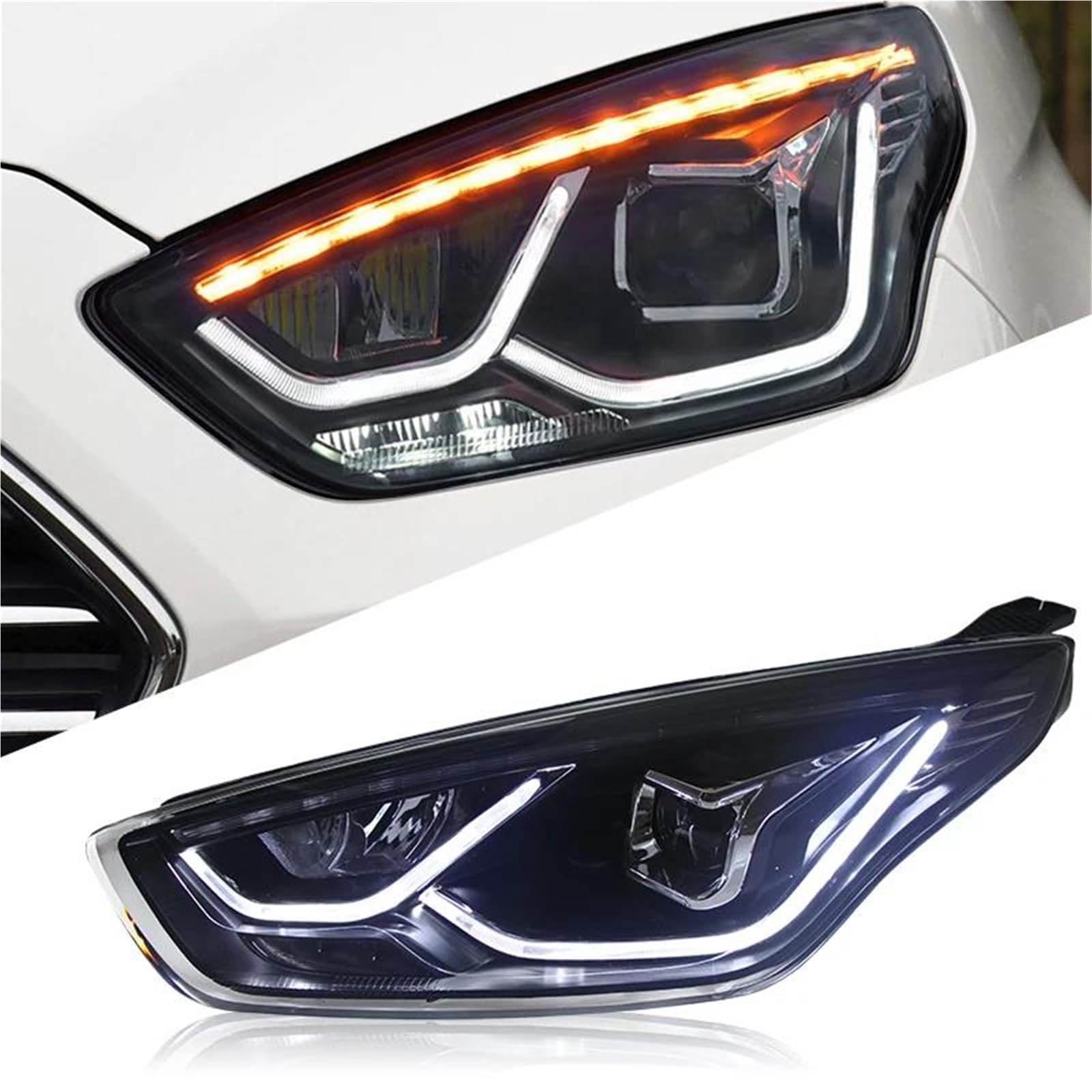 Migliora la sicurezza della guida notturna Accessori Per Auto Faro Per Per Luci Di Marcia Diurna Ricambi Per Ford Per Escort 2015 2016 2017
