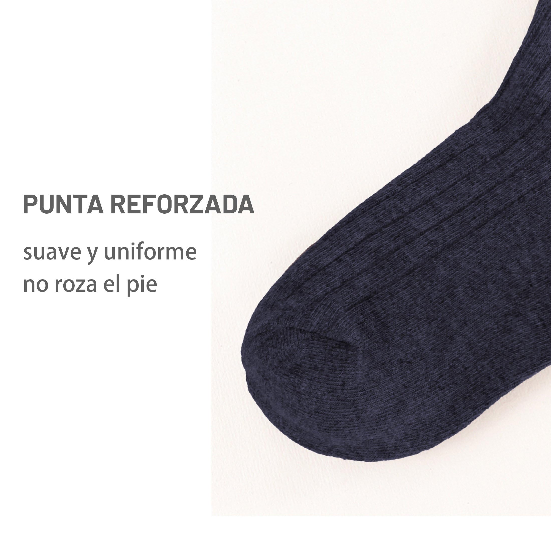 SHANN Calcetines Larga y corta Clásicos Unisex para Niño, Niña, Adultos. 80% Algodón, Transpirables. Pack 6 Pares Calcetines para Uniforme de Colegio, Instituto, Calcetines Altos Algodón