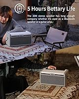 Vista 5 de MOOER Amplificador de guitarra de práctica SD30i, amplificador inteligente portátil, sonido estéreo Bluetooth de 30 W, 5 horas de vida de batería