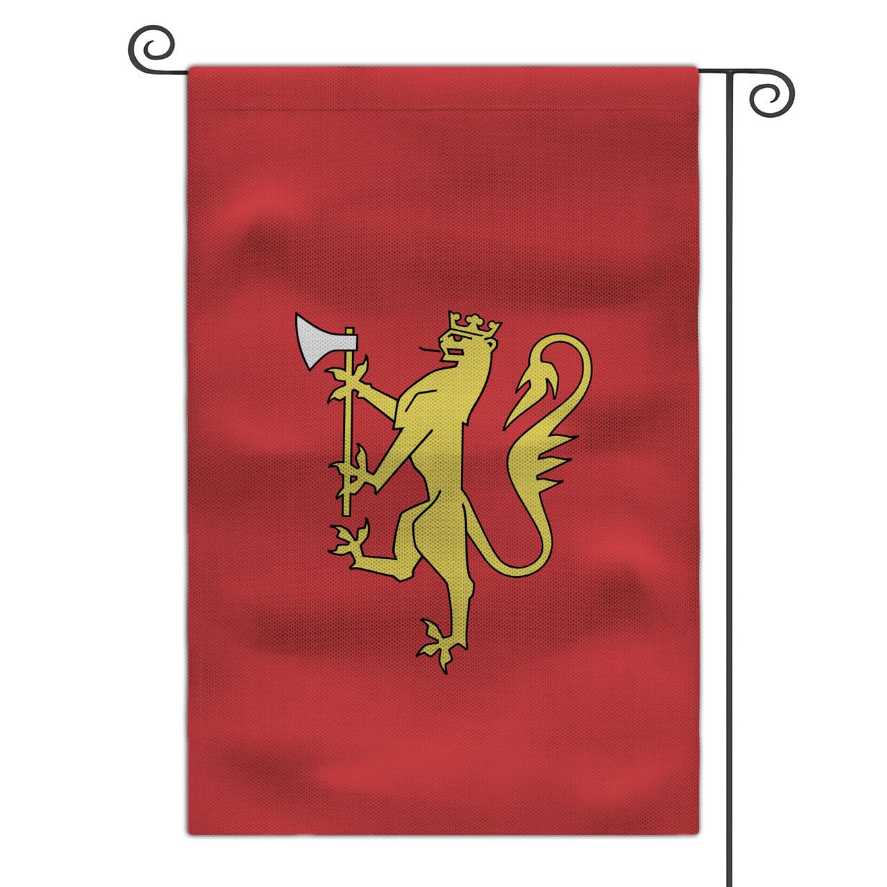 Medieval Coat of Arms Garden Flag 12x18 Double Sided Yard Outdoor Flag (Kingdom of Norway) — image 1