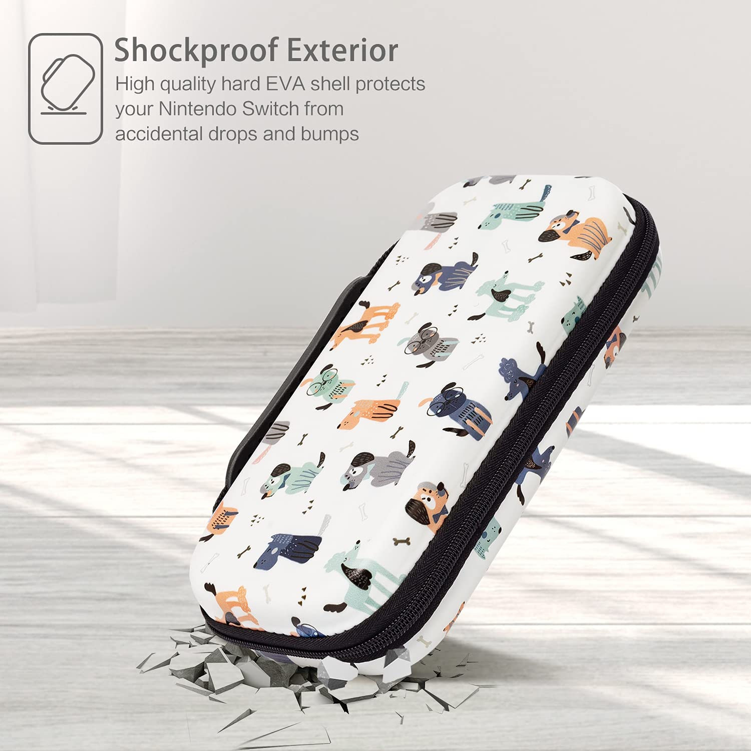 Nintendo Switch Case OLED Model 2021, CutebriCase Carry Case for Nintendo Switch for Boy Girls-Travel Storage Hard Shell Cover with 20 Game Card Slot for Switch Console Joy-Con & Accessories : Video Games