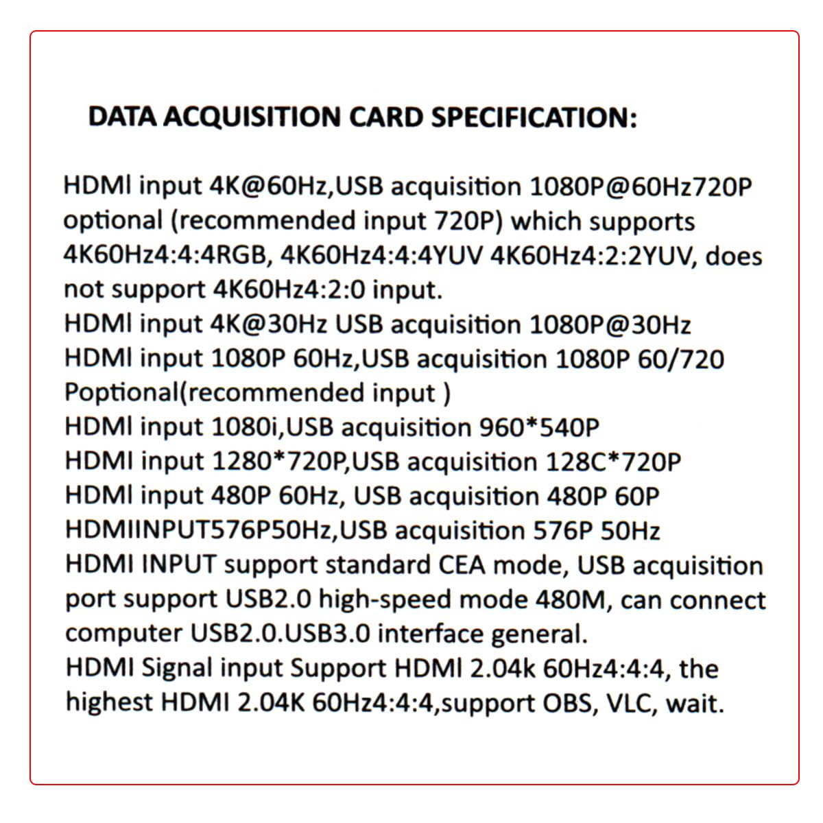 cablecc Tarjeta de captura HDMI 4K 60 fps transmisión de audio y video en vivo, datos USB para cámara, juegos, decodificador, grabación, computadora, DVD