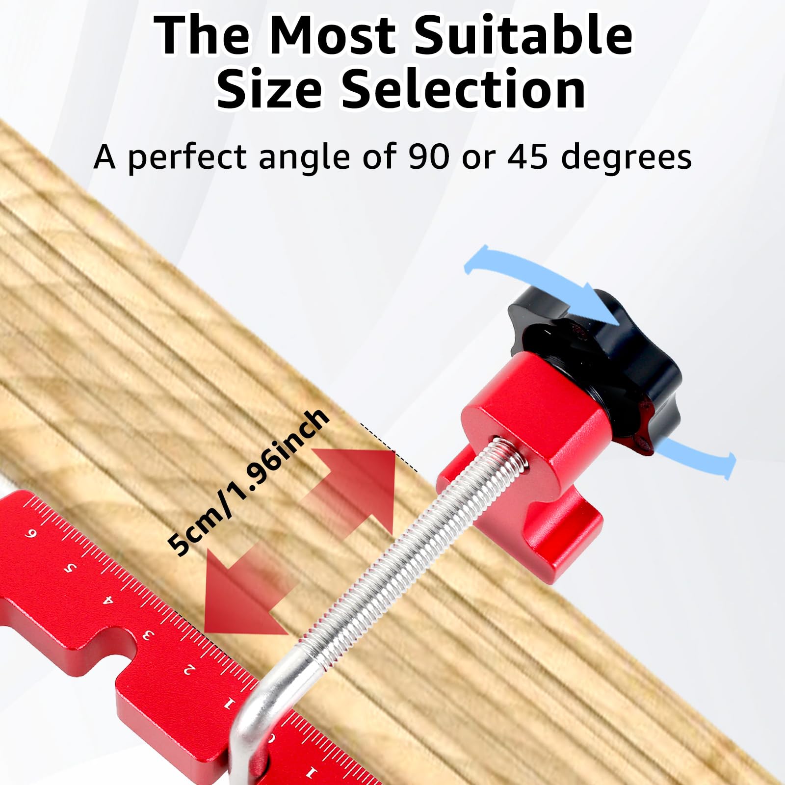 Lot De 4 Pinces à Angle Droit 90° - En Acier Inoxydable Réglable - Pour Assemblage Bois, Métal, Bricolage