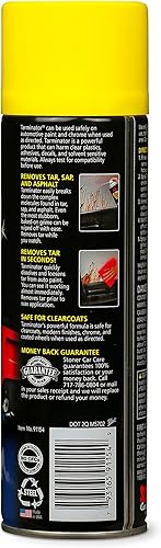 Miniatura 3 de Stoner Car Care 91154-2PK 295,7 ml. Tarminator de alquitrán, savia y asfalto, seguro para pintura automotriz y cromo en autos, camiones, vehículos