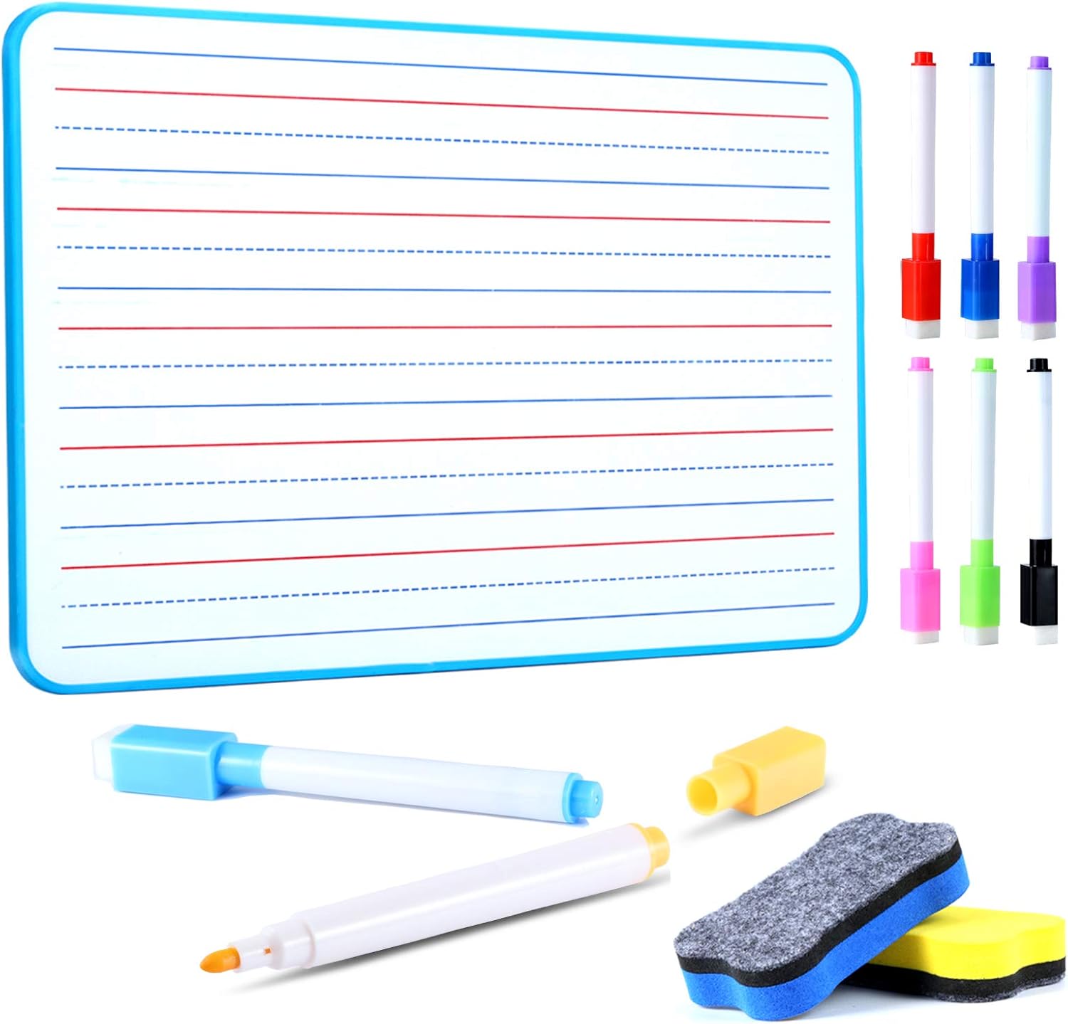 Ruled Lap Boards Dry Erase Boards for Kids，Double Sided