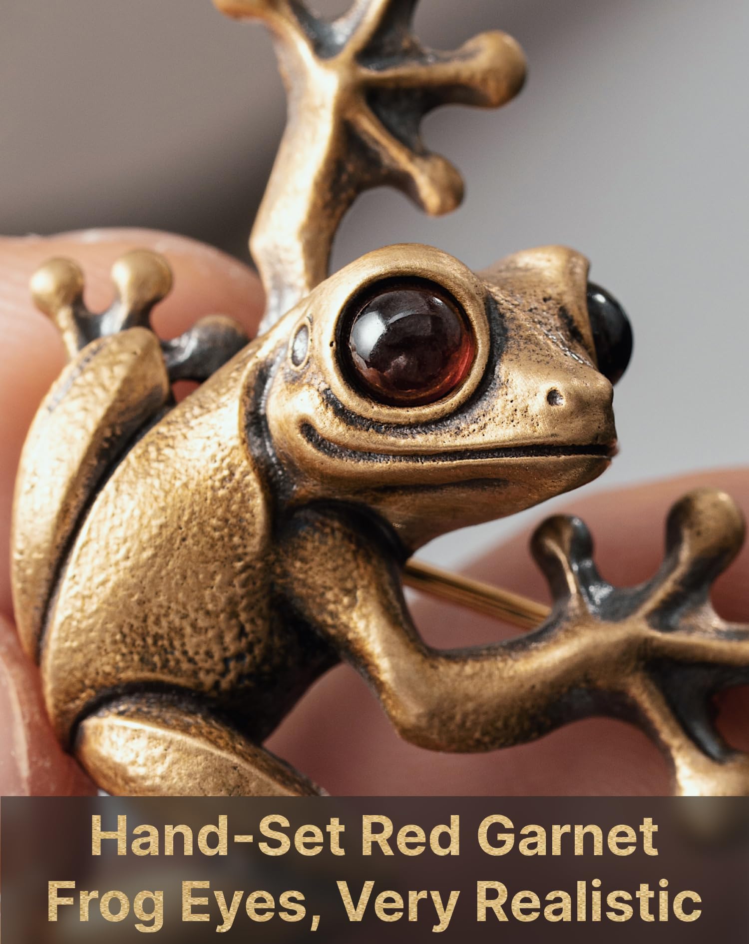 COPPERTIST.WU Baum Frosch Brosche Tier Schal Pin Rucksack Schal Shirt Hut Dekorative Schmuck Geschenk für Frauen Männer