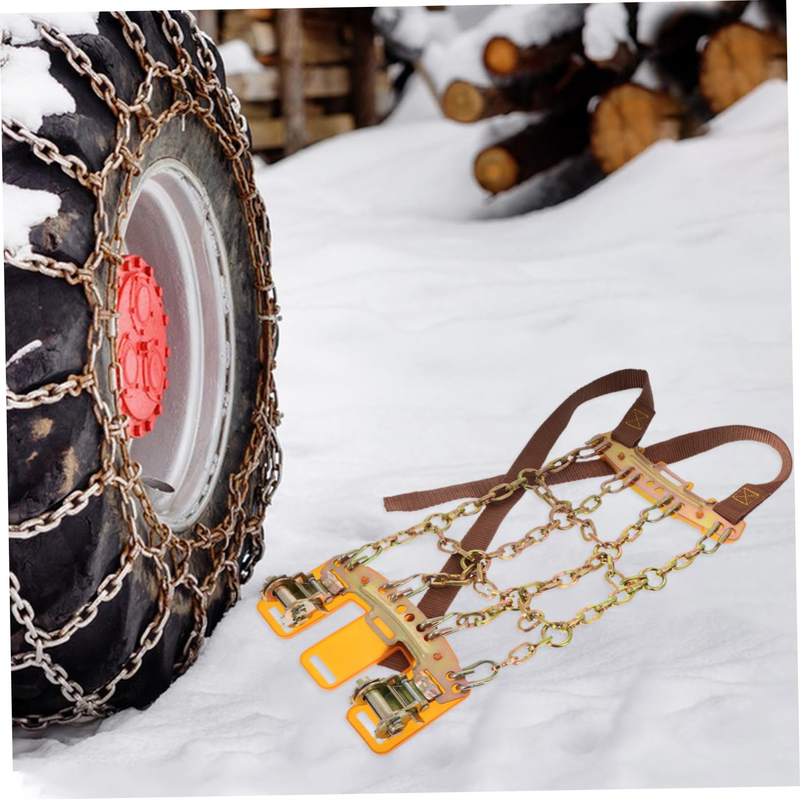 Vaguelly Catene Antiscivolo su per Neve Suv Pneumatici Auto Regolabili da Design Alta Durabilità in Acciaio Ninesquare per Viaggi Outdoor Fango