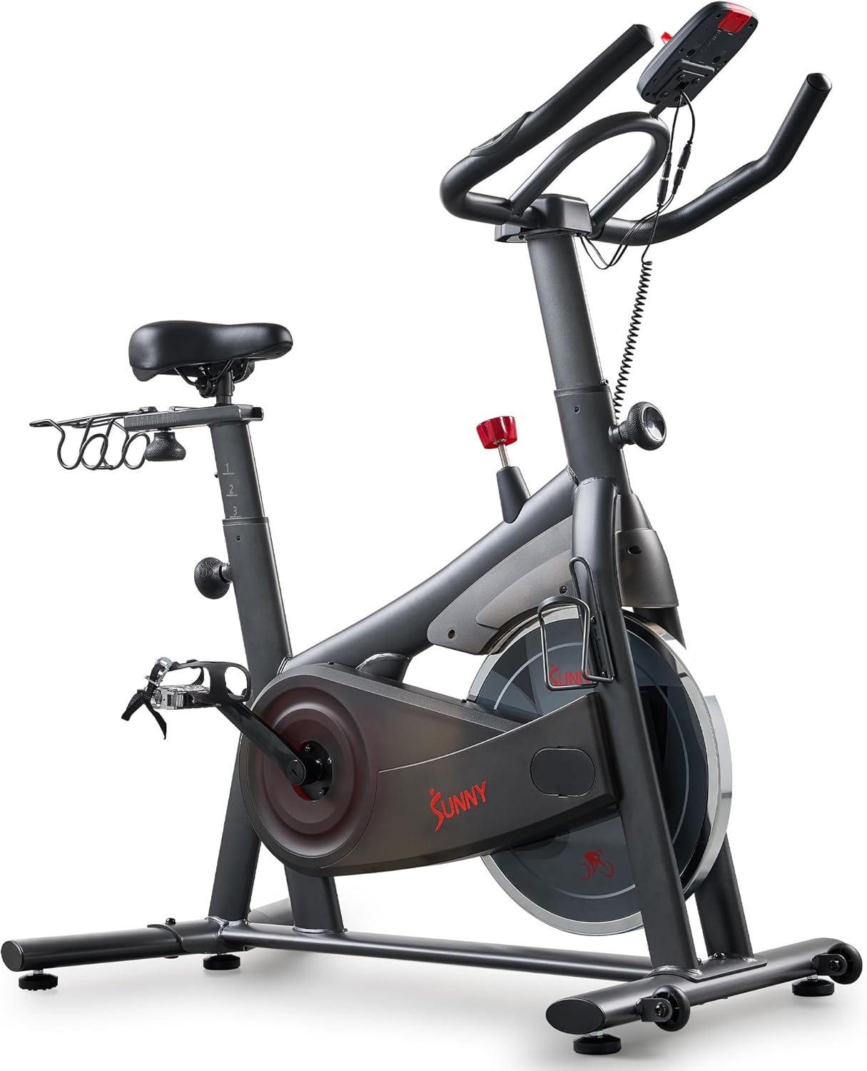 Sunny Health & Fitness ACTIVE 200 Smart Exercise Bike w/Pulse Sensor, Indoor Cardio Cycling Machine w/Adjustable Handlebar & Seat for Cardio Cycle Training, Free SunnyFit App Connection – SF-B124067 image 2 of 5 B0DQ6BWYVY