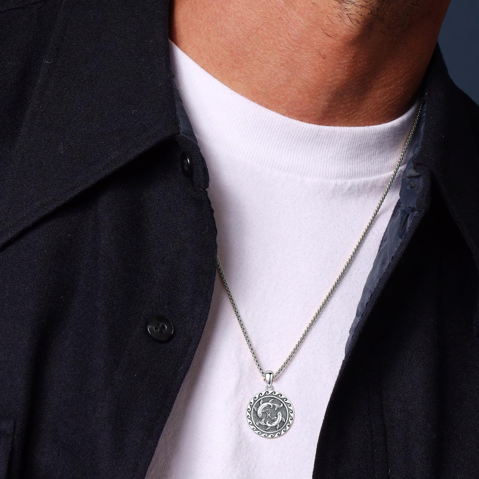 12 Sternzeichen Halskette für Herren Damen 925 Sterling Silber Sternbilder Horoskop Anhänger Kette Geburtstag Astrologie Schmuck Geschenke für Männer Frauen