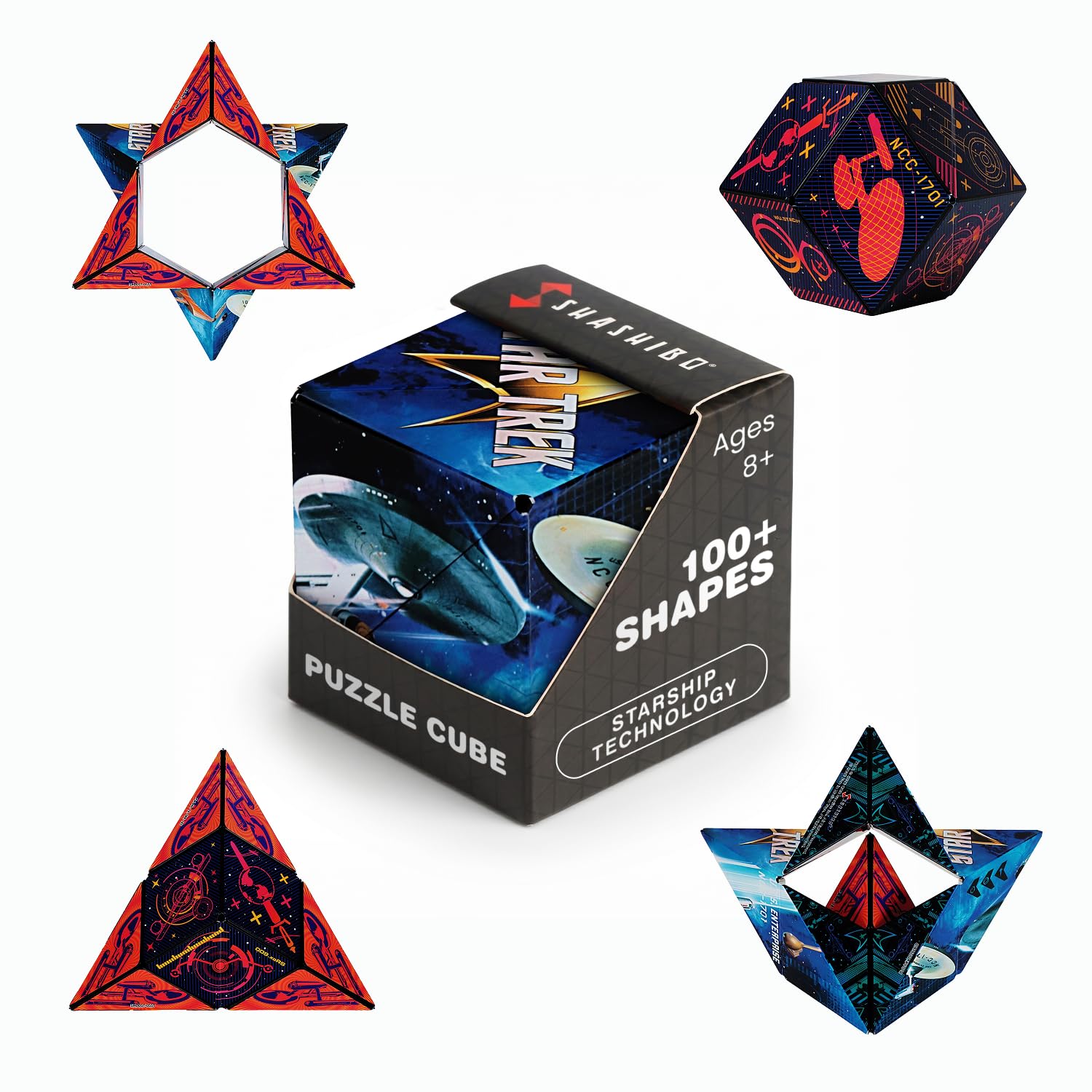 Shashibo Star Trek Magnetic Puzzle Cube, Stress Relief Fidget Toy
