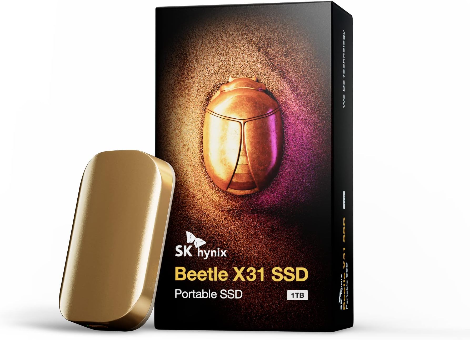 Beetle X31 1TB Portable SSD with DRAM, up to 1050MB/s, USB 3.2 Gen2, External Hard Drive Compatible with PC, Mac, Laptop, Xbox, PS5