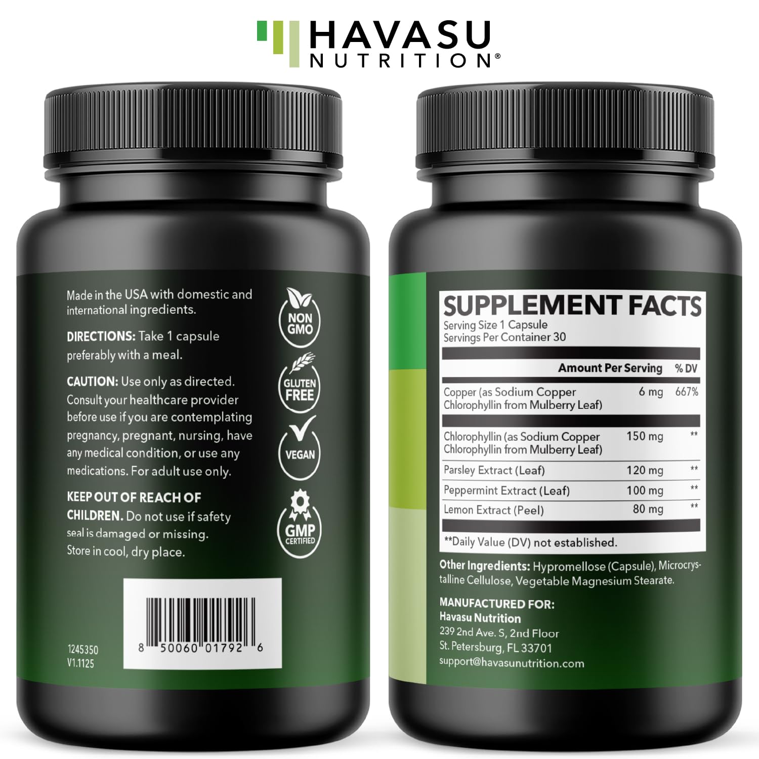 Chlorophyll Pills for Internal Cleanse & Balance, 30 Count, Internal Detox — Amazon image 9