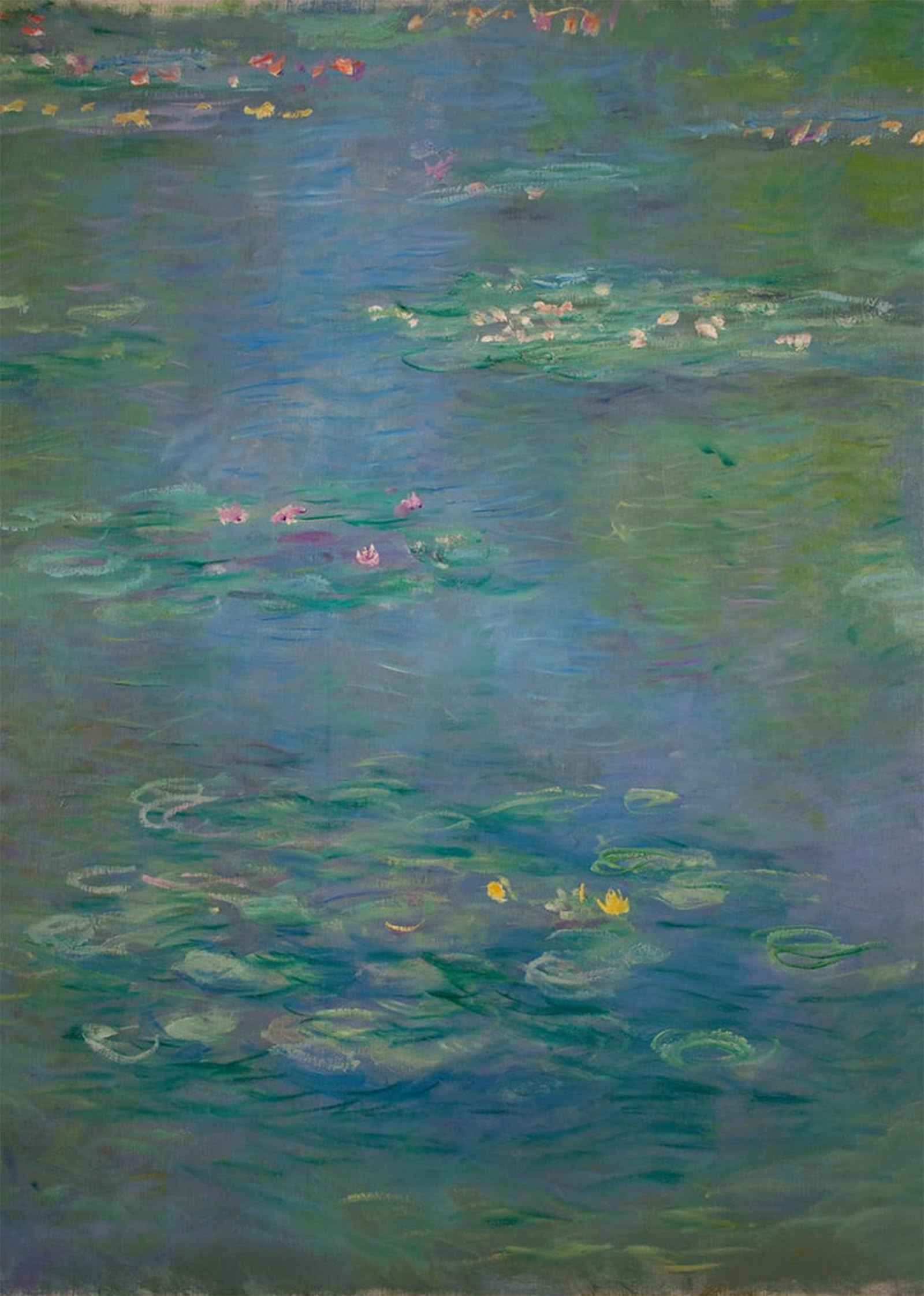 POSTERIIk Vintage Art Print Images Pictures Print Waterlilies Detail by Claude Monet Modern Colour Posters for Office Home Decor 60x90cm