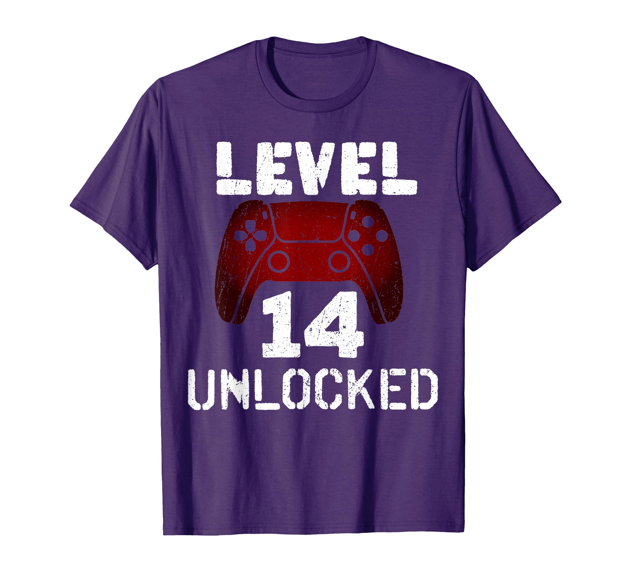 Level 14 Unlocked Funny Video Gamer 14th Birthday T-Shirt