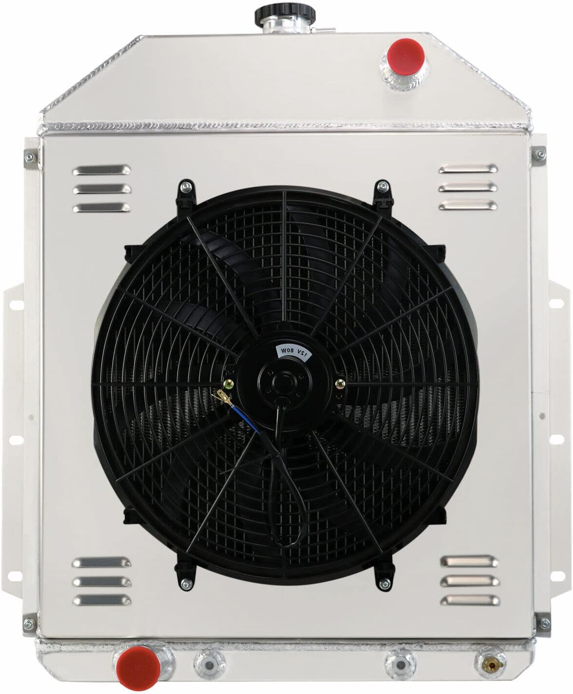 3 Row Radiator Shroud+16''Fan For 1942-1952 1950 Ford F1 F2 F3 F4 Pickup Truck Ford V8 Engine 43 44 45 46 47 48 49 1943 1944 1945 1946 1947 1948 1949 radiador de aluminio