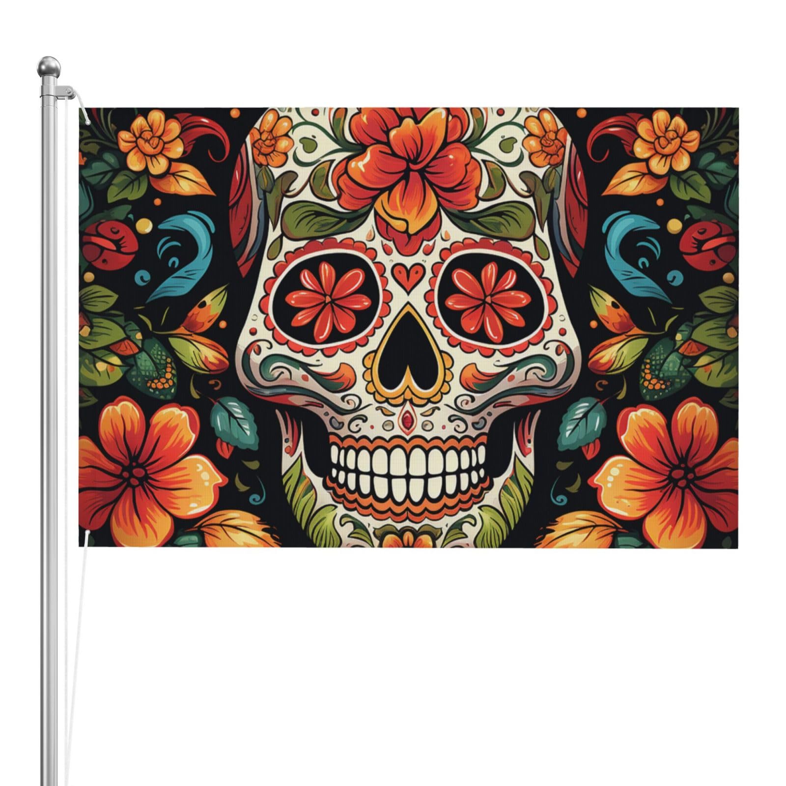 Drapeaux double face avec œillets contre les déchirures du vent en extérieur - 8