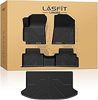Vista 25 de LASFIT Alfombrillas para automóvil, para todo tipo de clima, elastómero termoplástico personalizable, fácil de limpiar, resistente, no se doblan