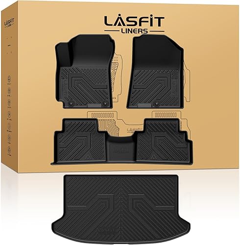 Miniatura 25 de LASFIT Alfombrillas para automóvil, para todo tipo de clima, elastómero termoplástico personalizable, fácil de limpiar, resistente, no se doblan