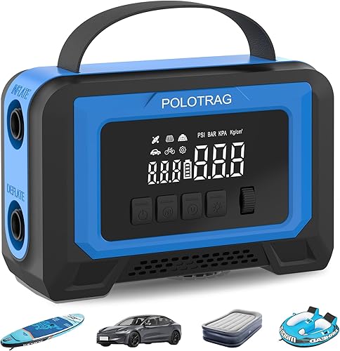 Bomba de tabla de remo, inflador de neumáticos, compresor de aire portátil, bomba de aire inalámbrica para inflables con apagado automático, función