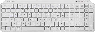 Mars Gaming MK-SILENKEYS, Italiano, Tastiera Wireless Full-Format Compatta, Profilo Basso, Switch a Forbice Silenziosi, Tasto Copilot AI, Bluetooth 5.1 Dual 2.4GPRO, Batteria 200h, PC, Mac, Bianco