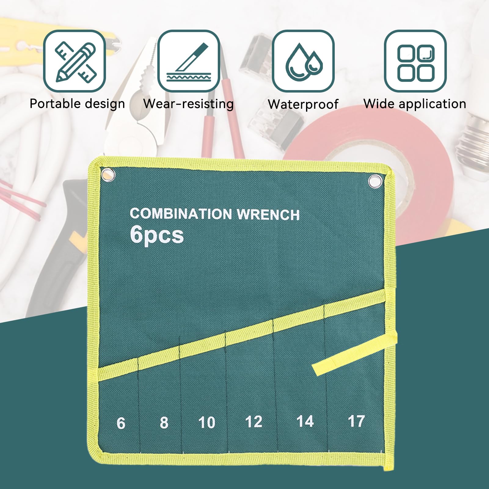 ZffXH Borsa Porta Attrezzi Blu - Organizza Chiavi, Utensili E Tutto Il Necessario In Viaggio - Foto 11