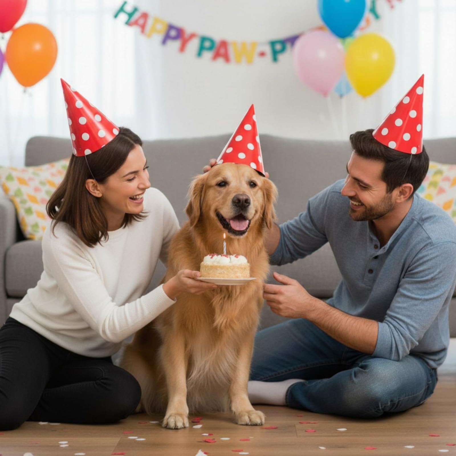 Mumufy 100 Stück rote Kegel-Partyhüte, weiße runde Punkte, schöne Geburtstagsmütze, Partyhüte, Kuchen-Papierhüte, für Geburtstagsparty, Kopfbedeckung